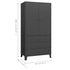 Lady Jillian -  Industrial Wardrobe Anthracite 90x50x180 cm Metal